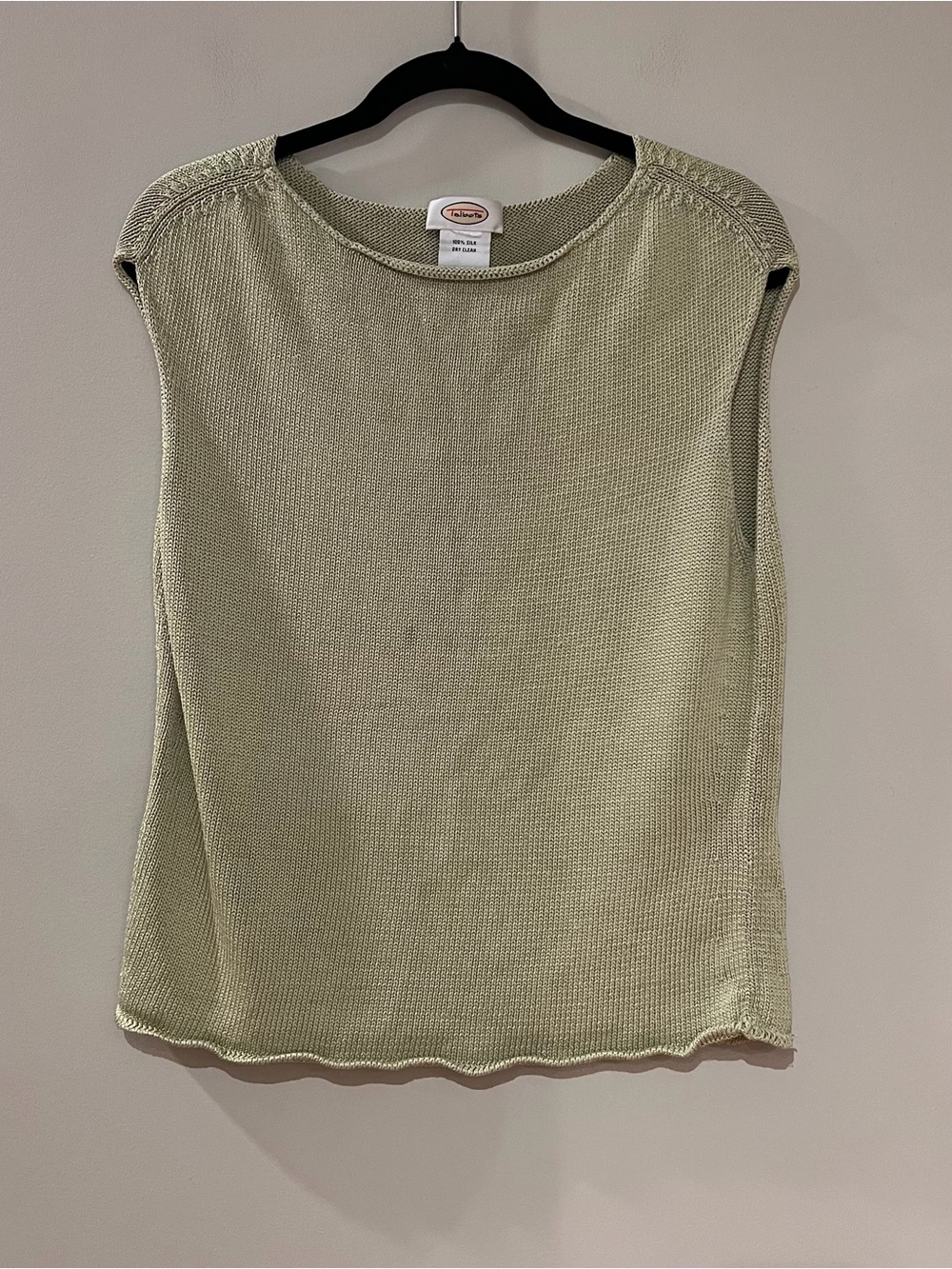 Talbots Green Knit Sleeveless Top